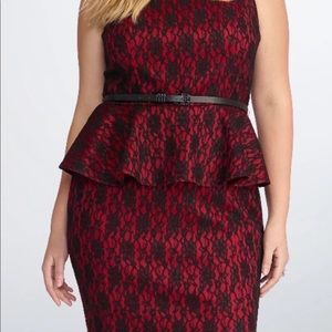 Torrid peplum dress size 24